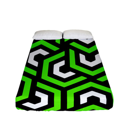 Amazing Lime Fitted Sheet (Full/ Double Size)