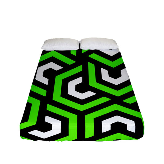 Amazing Lime Fitted Sheet (Full/ Double Size)