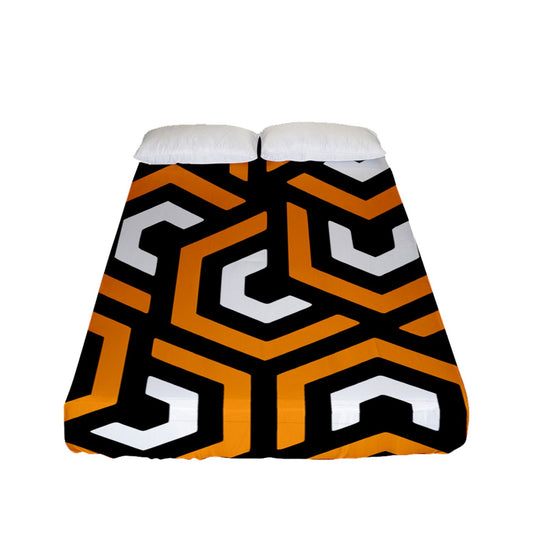 Amazing Orange Fitted Sheet (Full/ Double Size)