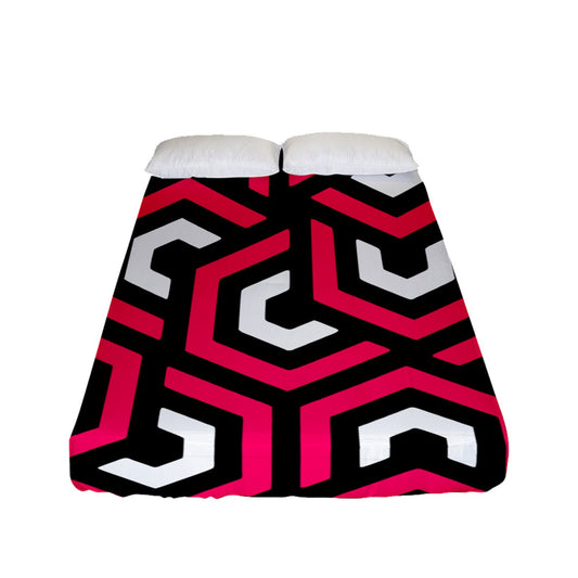Amazing Pink Fitted Sheet (Full/ Double Size)