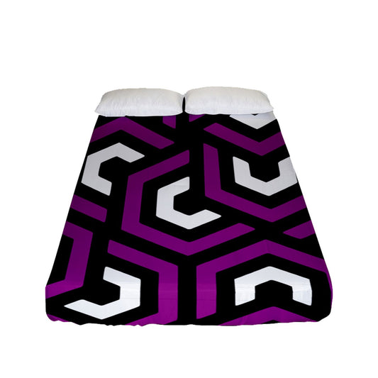 Amazing Purple Fitted Sheet (Full/ Double Size)