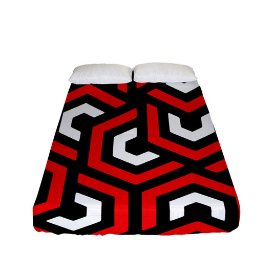 Amazing Red Fitted Sheet (Full/ Double Size)