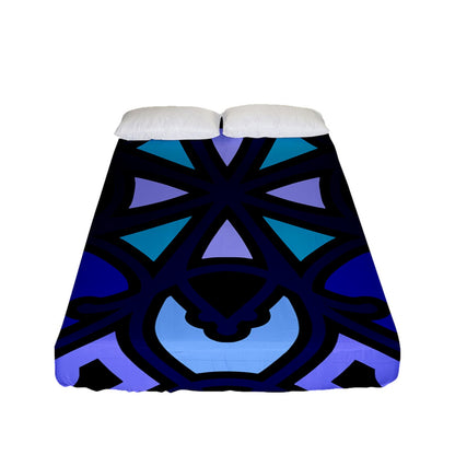Dark Powder Swizzle Fitted Sheet (Full/ Double Size)