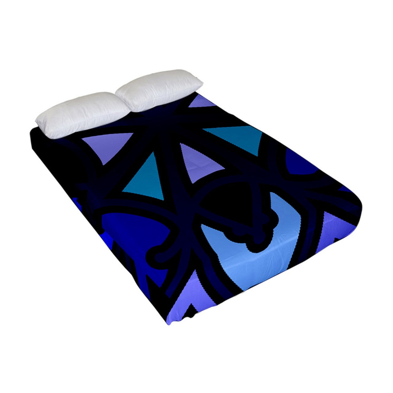 Dark Powder Swizzle Fitted Sheet (Full/ Double Size)