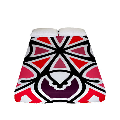 Pizza Swizzle Fitted Sheet (Full/ Double Size)