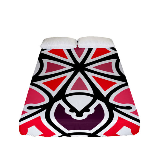 Pizza Swizzle Fitted Sheet (Full/ Double Size)