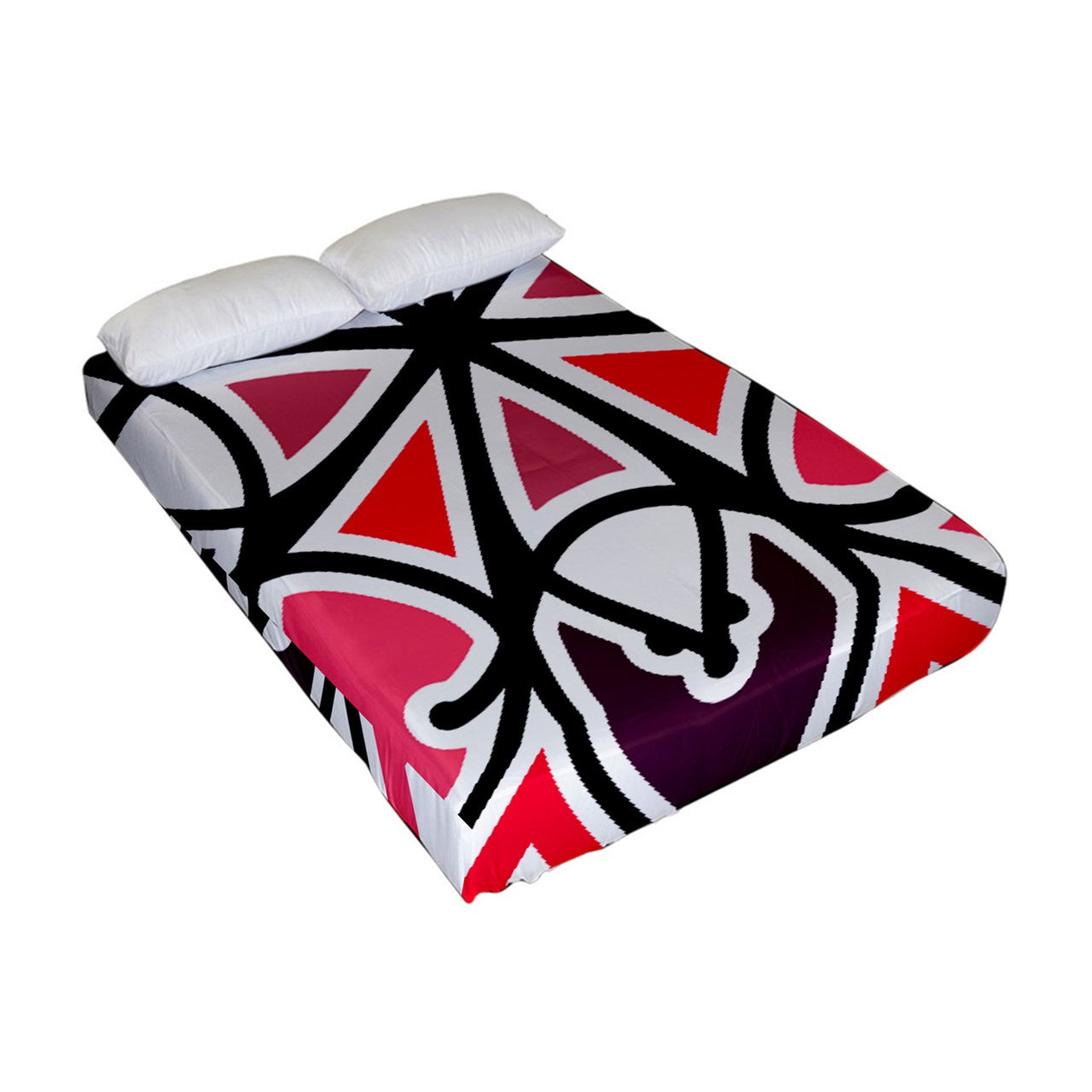 Pizza Swizzle Fitted Sheet (Full/ Double Size)