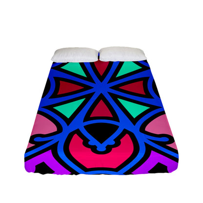 Cotton Candy Swizzle Fitted Sheet (Full/ Double Size)