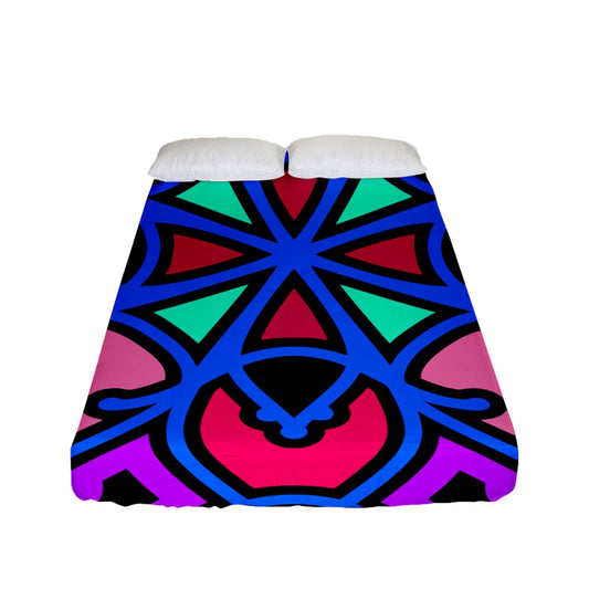 Cotton Candy Swizzle Fitted Sheet (Full/ Double Size)