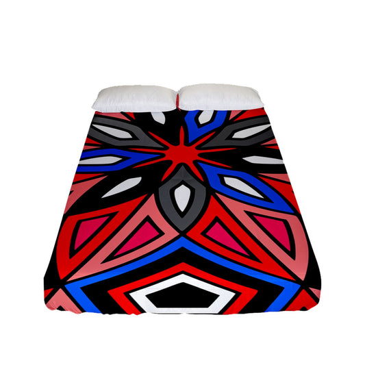 Red Spider Fitted Sheet (Full/ Double Size)