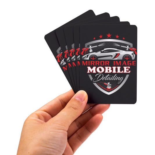 Mirror Image Mobile Detailing Playing Cards (Rectangle) with Custom Box