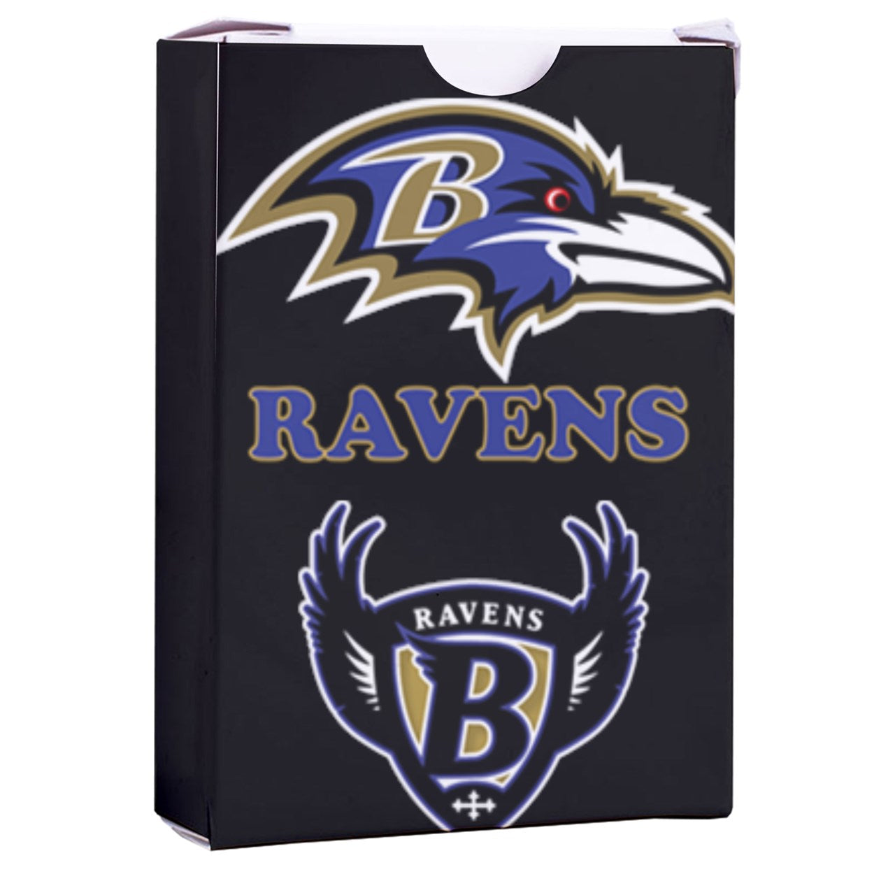 Ravens Inspired Playing Cards with Custom Box