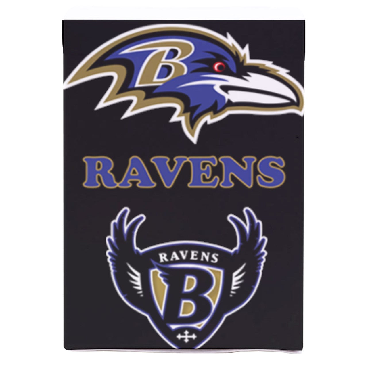 Ravens Inspired Playing Cards with Custom Box