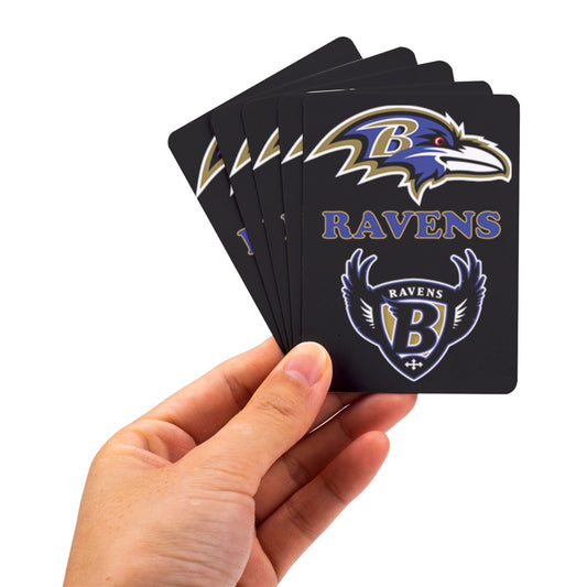 Ravens Inspired Playing Cards with Custom Box