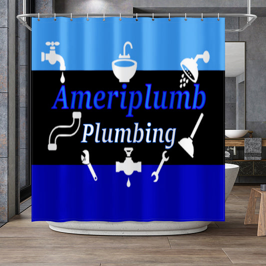 Ameriplumb Plumbing Shower Curtain 72"x72"