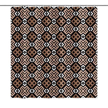 Mocha Loca Shower Curtain 72"x72"
