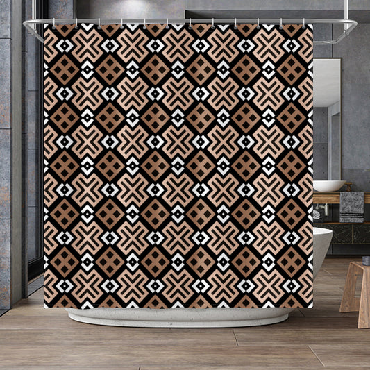 Mocha Loca Shower Curtain 72"x72"