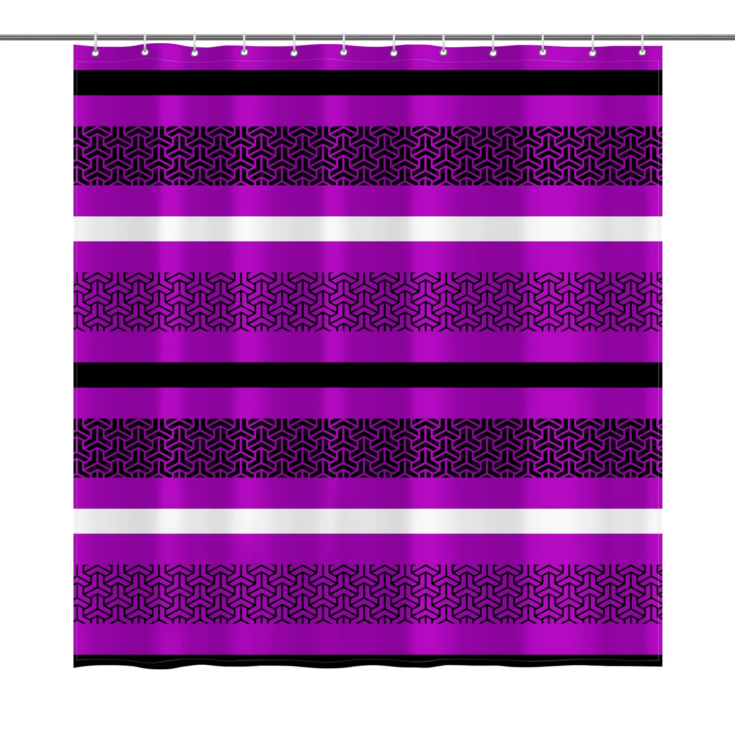 Purple Rizzle Shower Curtain 72"x72"