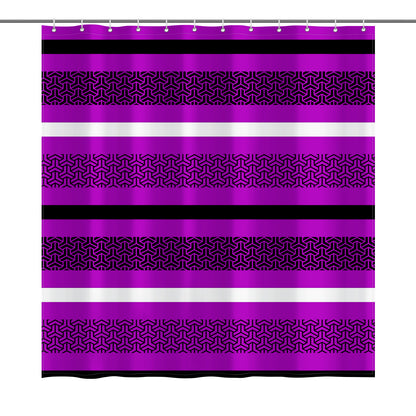 Purple Rizzle Shower Curtain 72"x72"