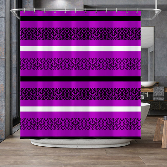 Purple Rizzle Shower Curtain 72"x72"