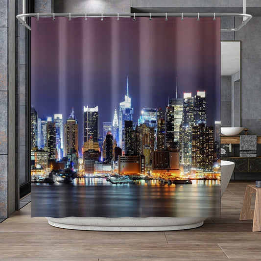 City Lights Shower Curtain 72"x72"