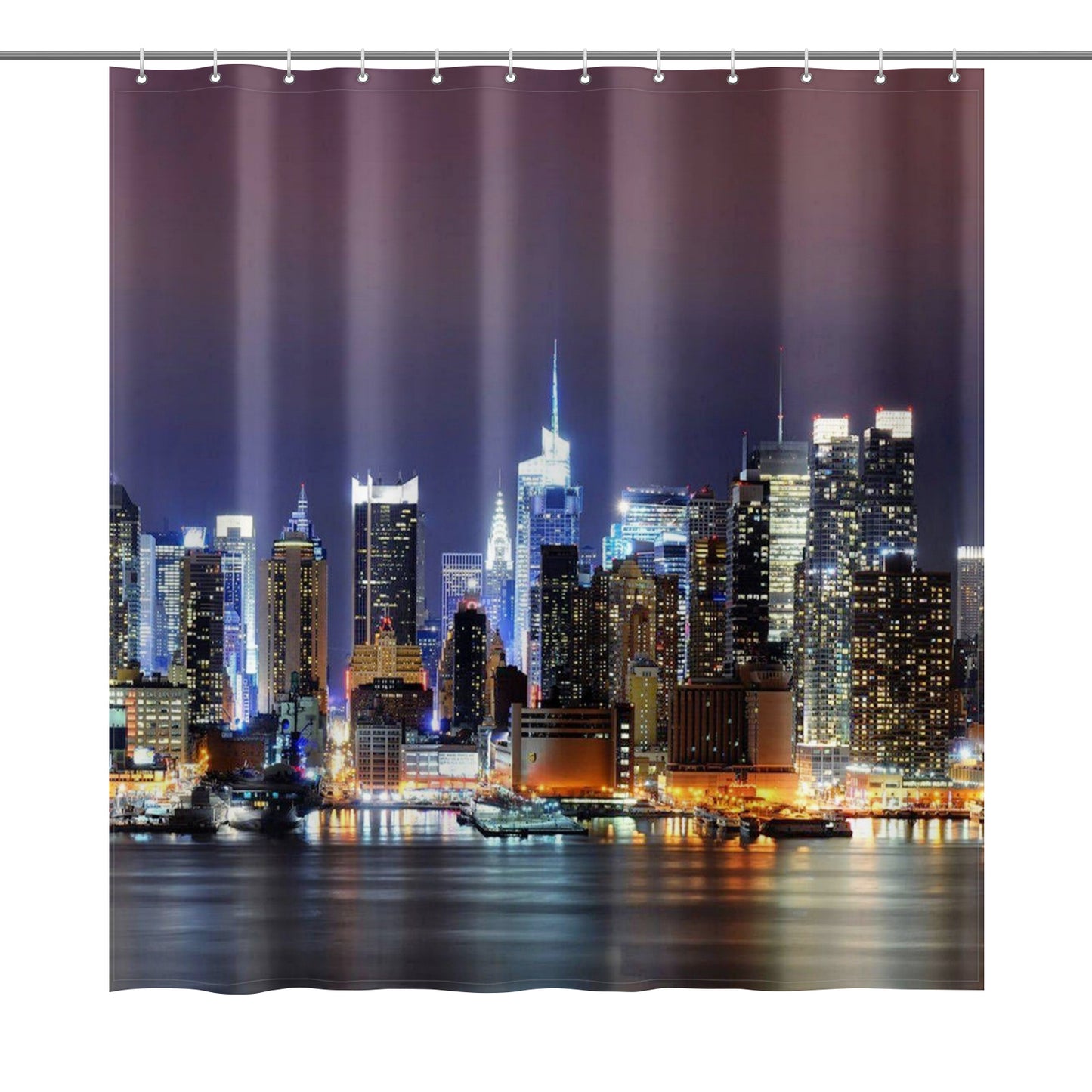 City Lights Shower Curtain 72"x72"