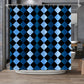Blue Frenzy Shower Curtain 72"x72"