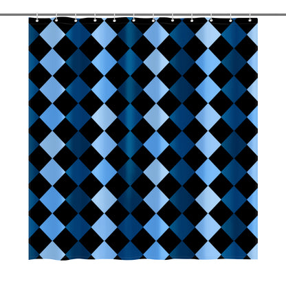 Blue Frenzy Shower Curtain 72"x72"