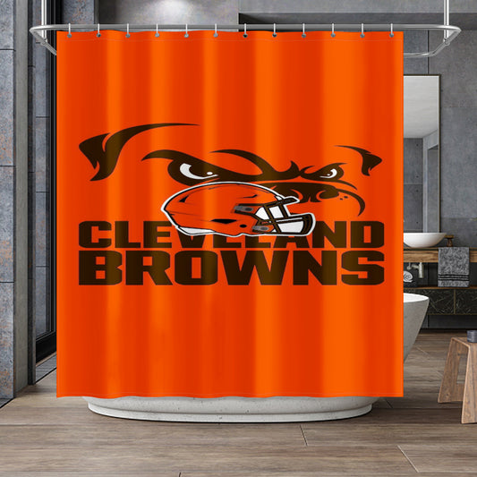 Browns Fan Inspired Shower Curtain 72"x72"
