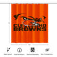 Browns Fan Inspired Shower Curtain 72"x72"
