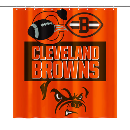 Browns Inspired Shower Curtain 72"x72"