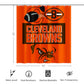 Browns Inspired Shower Curtain 72"x72"