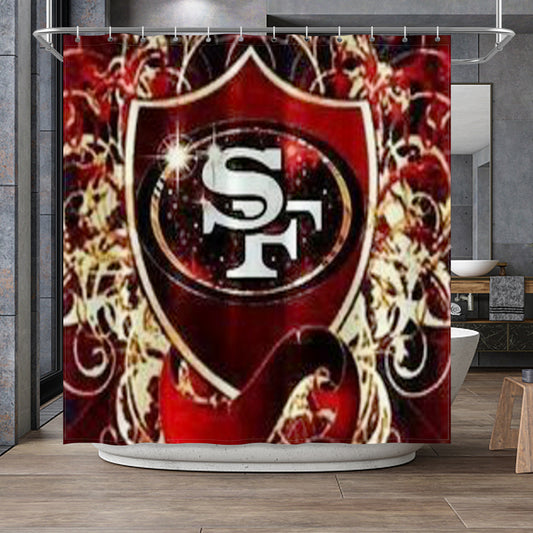 49ers Inspired Shower Curtain 72"x72"