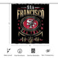 49ers Fan Inspired Shower Curtain 72"x72"