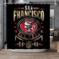 49ers Fan Inspired Shower Curtain 72"x72"