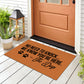 No Need to Knock, We Know You're Here (Brown) Doormat 30"x18"(Rubber)