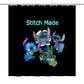 Stitch Inspired Shower Curtain 72"x72"