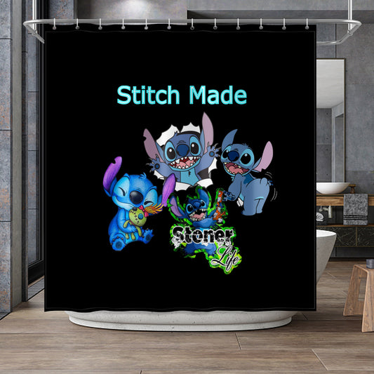 Stitch Inspired Shower Curtain 72"x72"