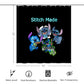 Stitch Inspired Shower Curtain 72"x72"