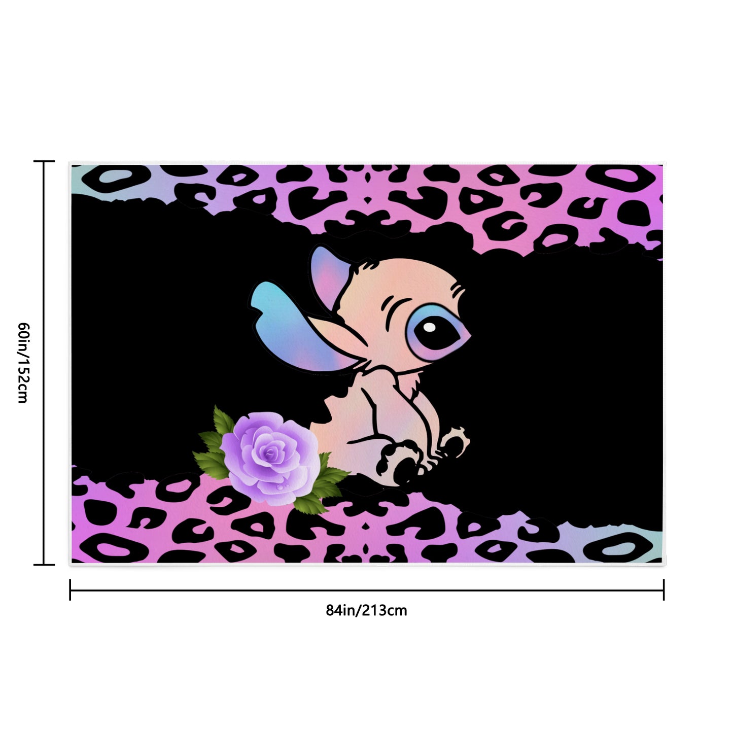 Stitch Inspired Pastel Area Rug 84' x 60'