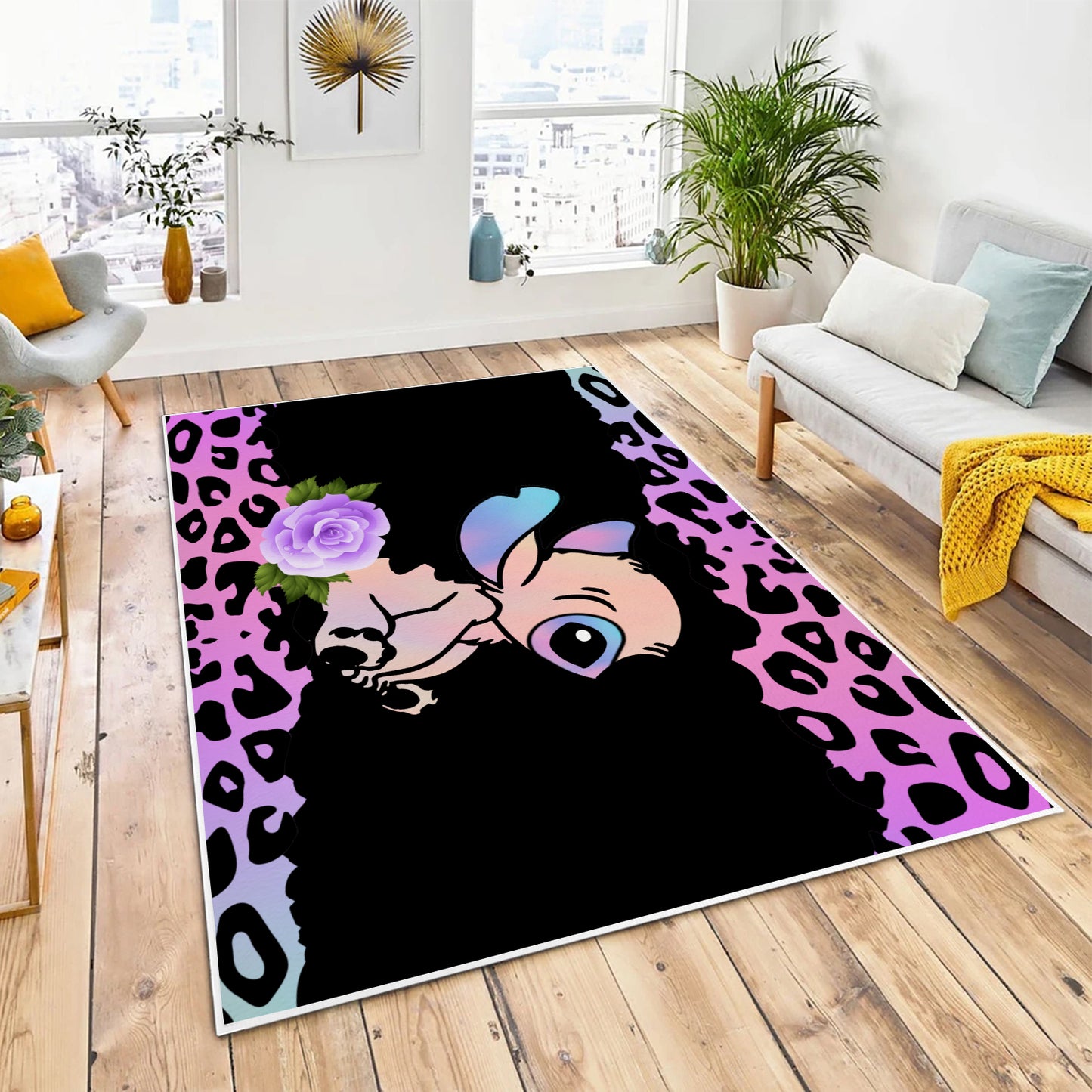 Stitch Inspired Pastel Area Rug 84' x 60'