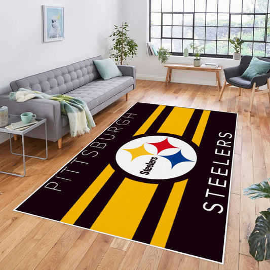 Steelers Inspired Area Rug 84' x 60'