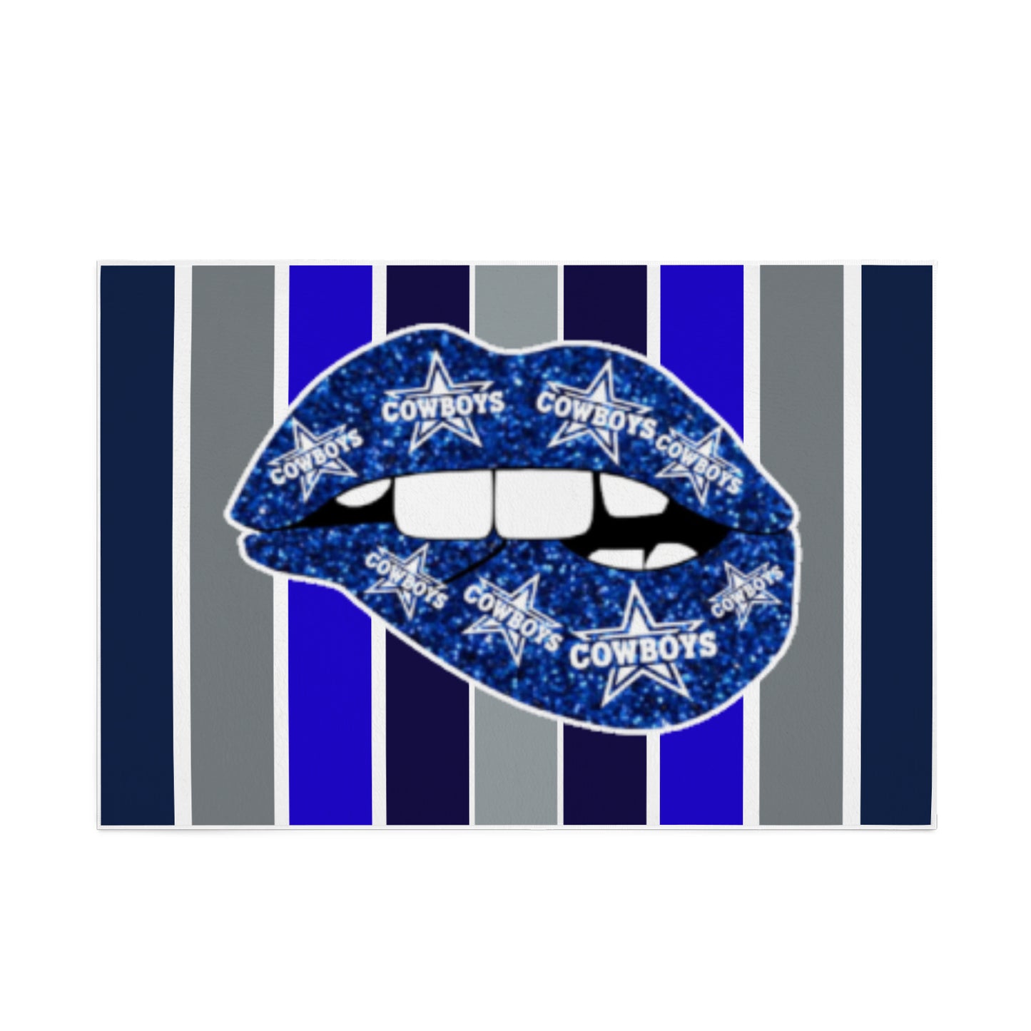 Cowboys Lips Inspired Area Rug 84' x 60'