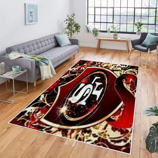 49er Inspired Area Rug 84' x 60'