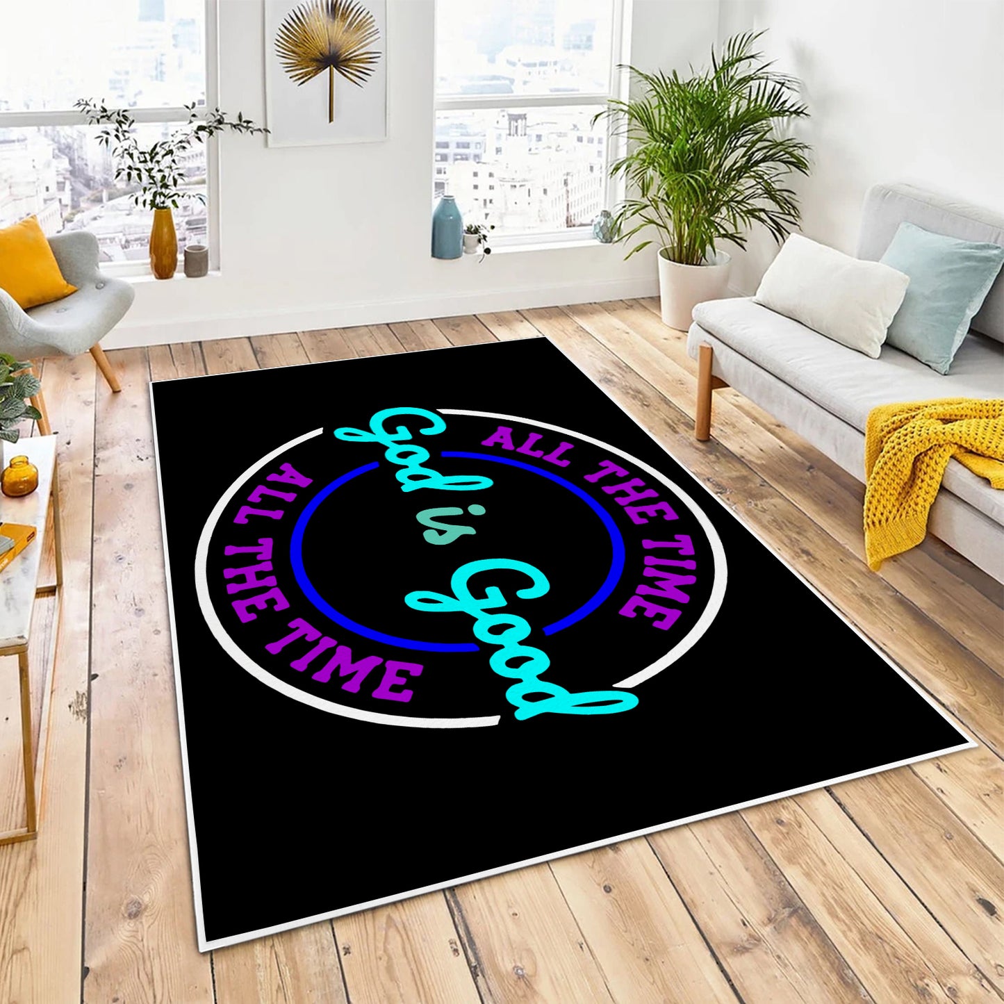 God is Good Area Rug 84' x 60'