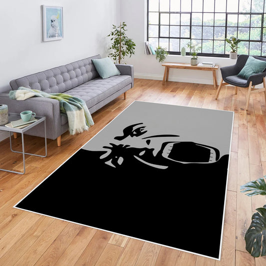 Method 2 Da Madness (Grey and Black) Area Rug 84' x 60'