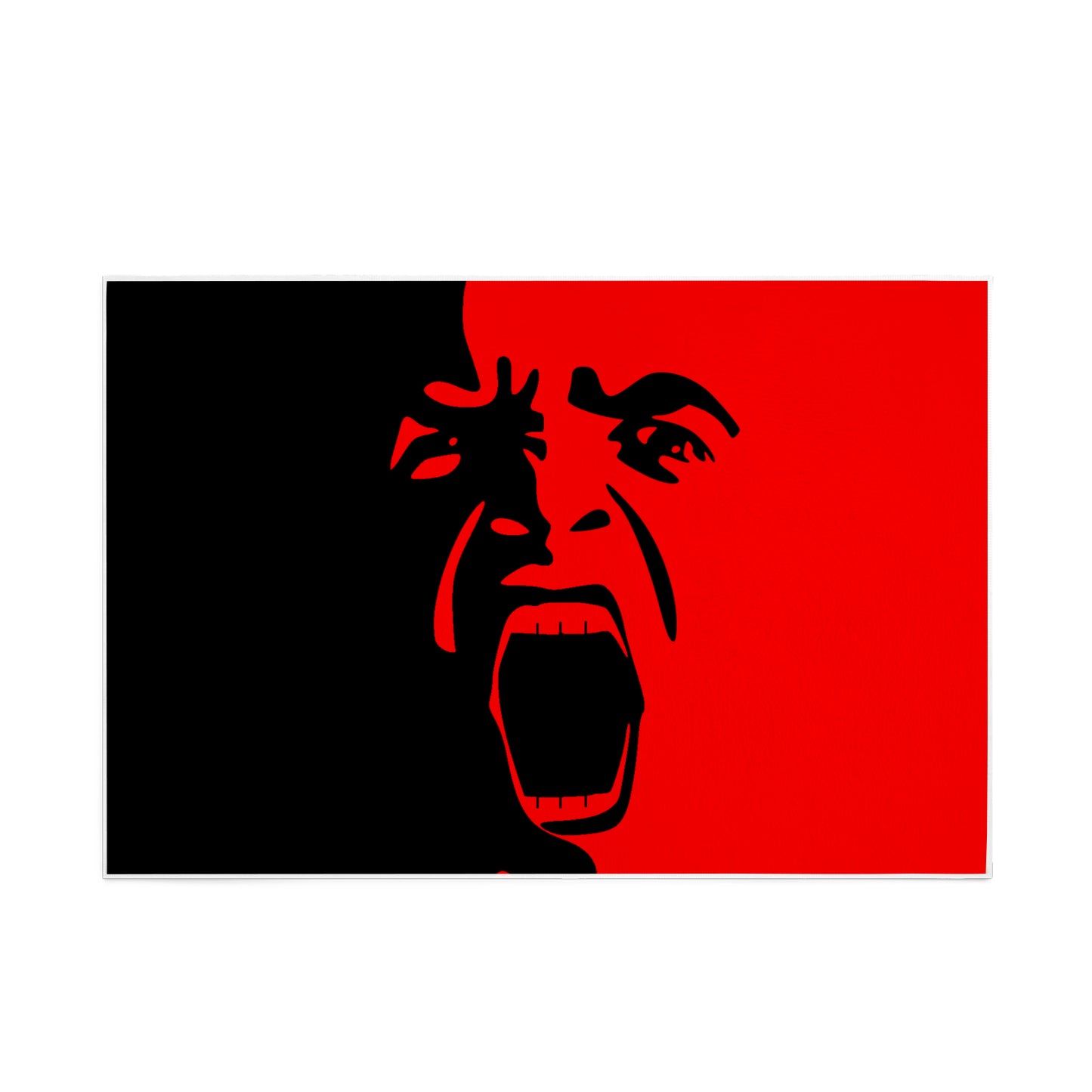 Method 2 Da Madness (Red and Black) Area Rug 84' x 60'