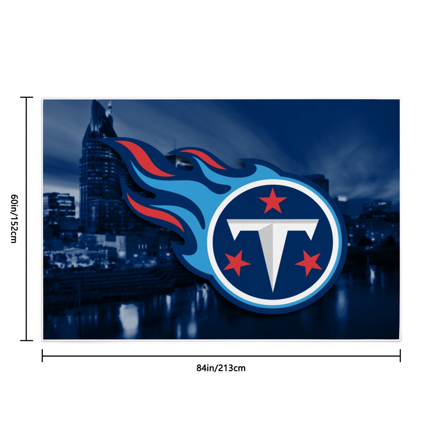 Titans Inspired Area Rug 84' x 60'