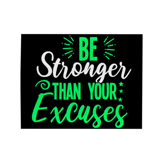 Be Stronger Than Your Excuses Rectangle Jigsaw Puzzle(110 Pieces)