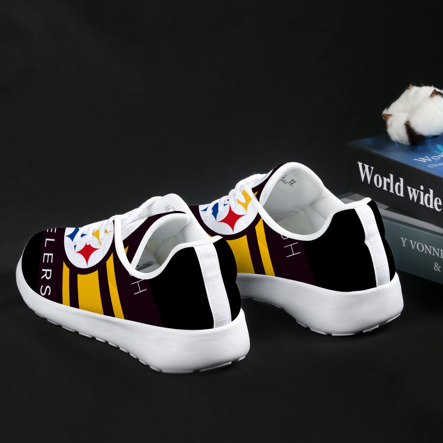 Steelers Inspired Men's Athletic Shoes